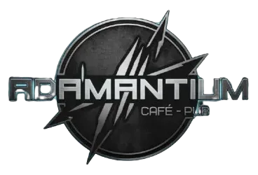 Adamantium café pub logo